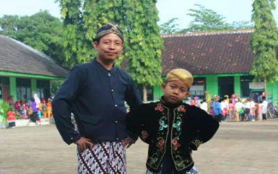 Pawai Taaruf siswa siswi KB RA dan MI Fattahul Huda Pungpungan